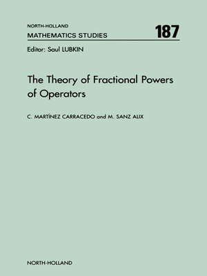 cover image of The Theory of Fractional Powers of Operators